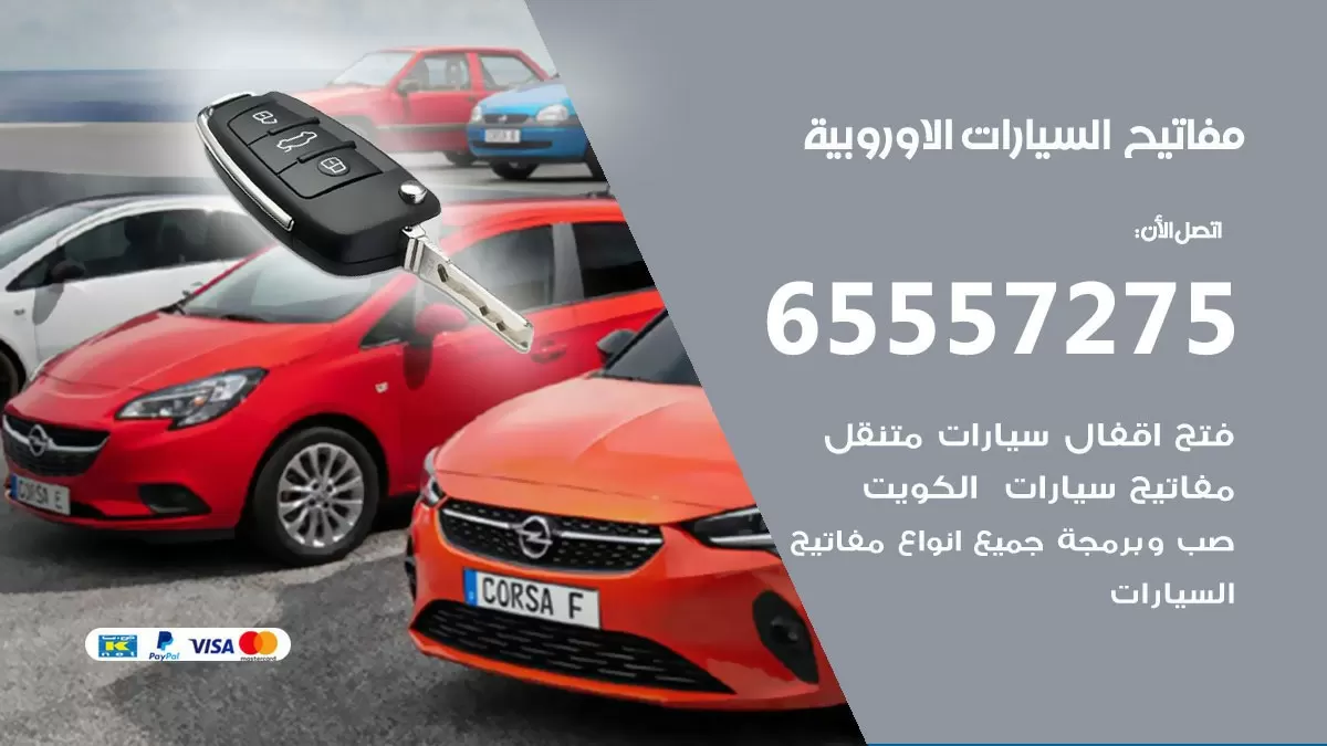 مفاتيح السيارات الاوروبية 65557275 فني عمل ونسخ مفاتيح سيارات