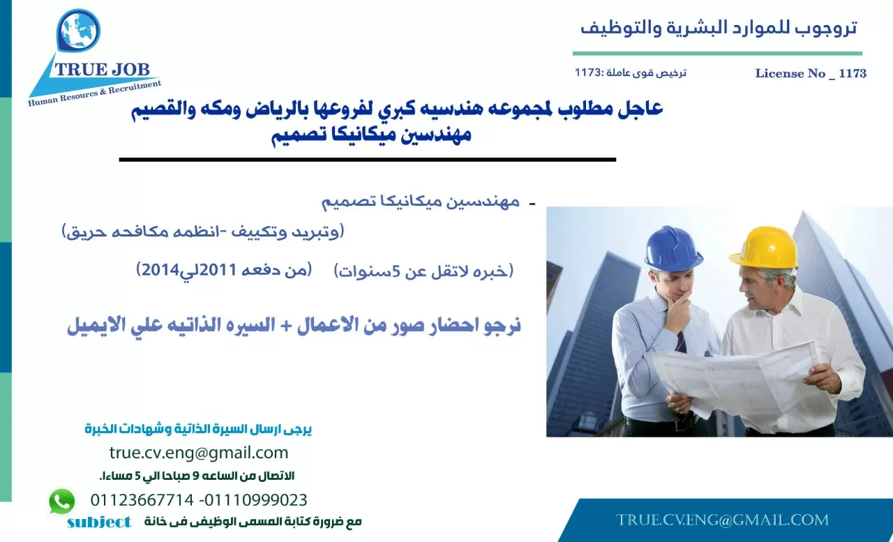 عاجل مطلوب لمجموعه هندسيه كبري